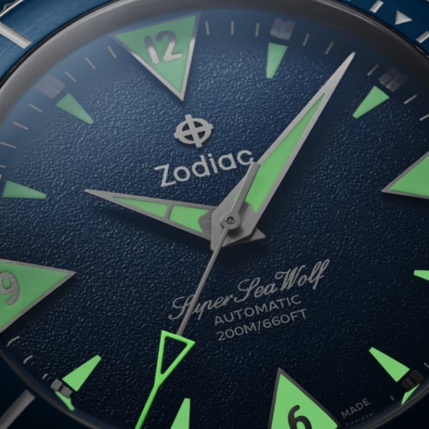 Zodiac Super Sea Wolf Skin Diver watch