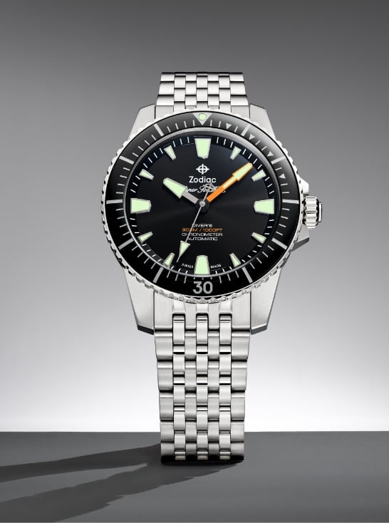 A Zodiac Pro-Diver watch.