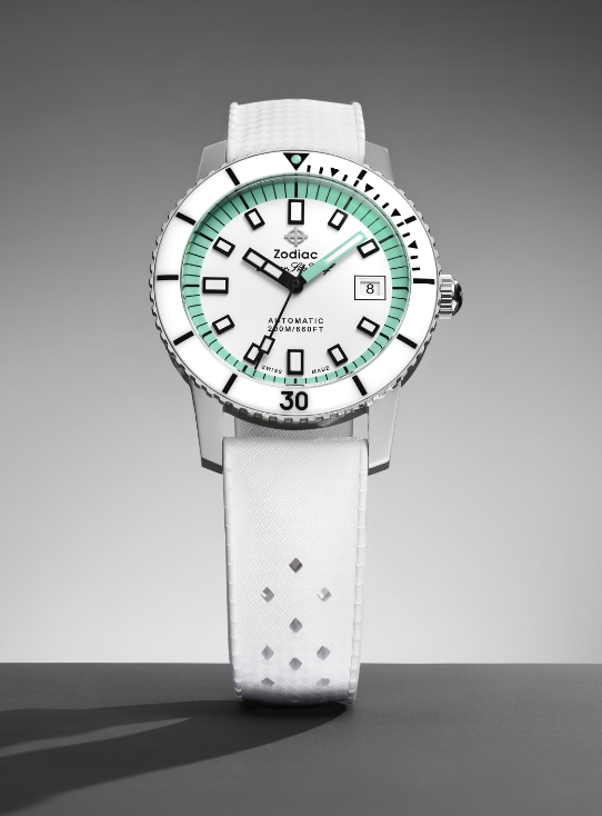 A Zodiac GMT watch.