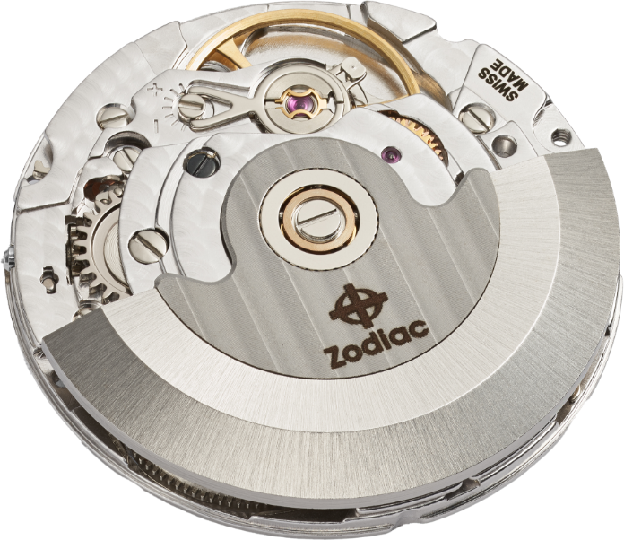 The inner workings of a Zodiac watch