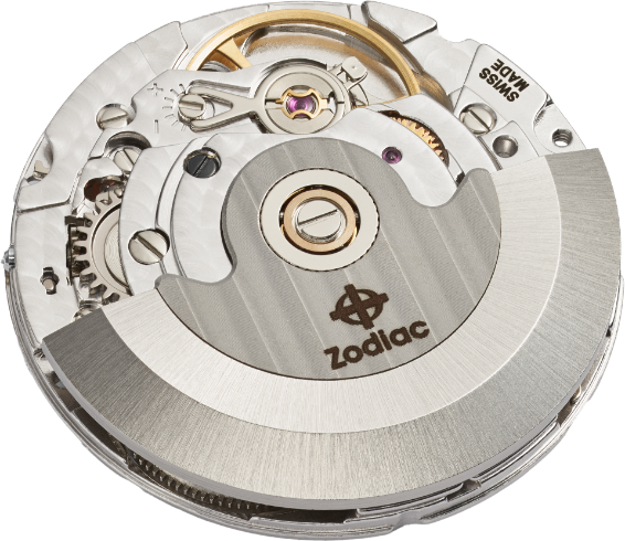 The inner workings of a Zodiac watch