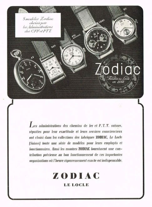 A vintage, French Zodiac ad