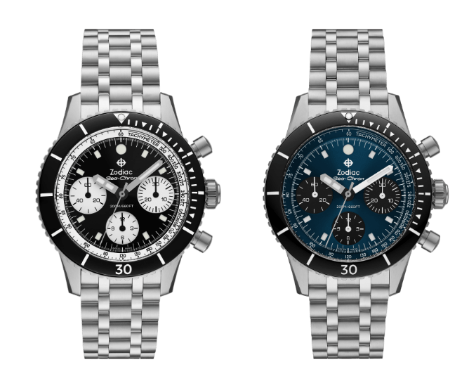 Zodiac Super Sea Wolf Compression watches.