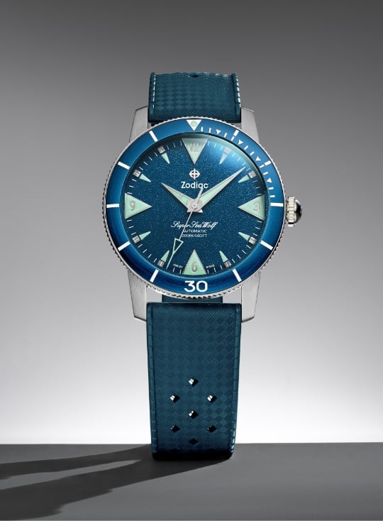 A Zodiac Skin Diver watch.