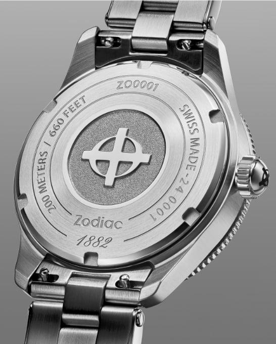 Sketch of the Super Sea Wolf Ref. 691 bracelet and clasp.