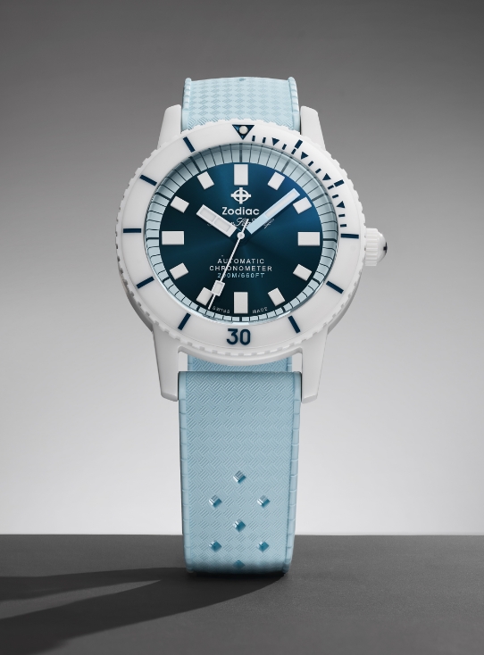 A Zodiac GMT watch.